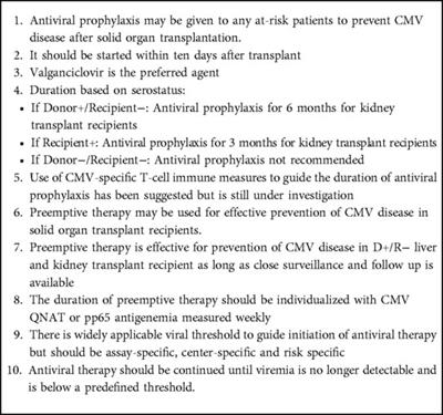 Prevention and management of CMV infection in pediatric solid organ transplant recipients